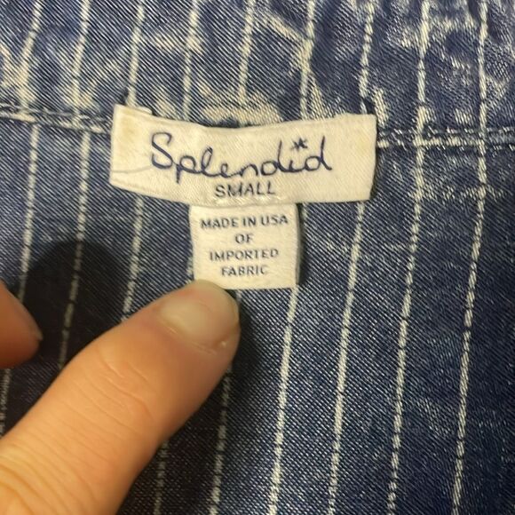 Splendid Women's Tie Front Shirt Size Small - Picture 6 of 9